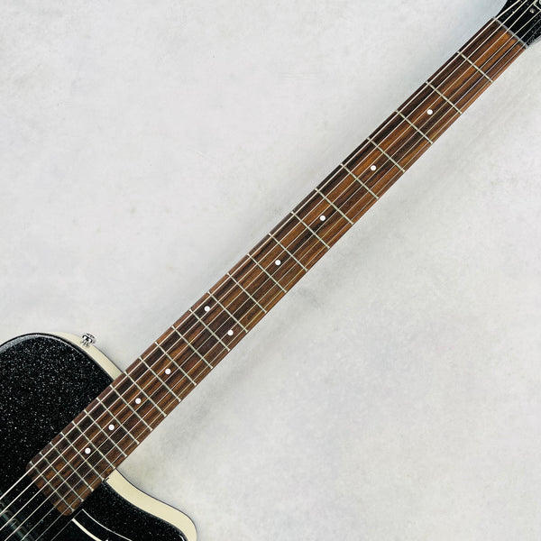 Danelectro '56 Baritone with Hardshell Case 2014 - Black Metalflake - 8