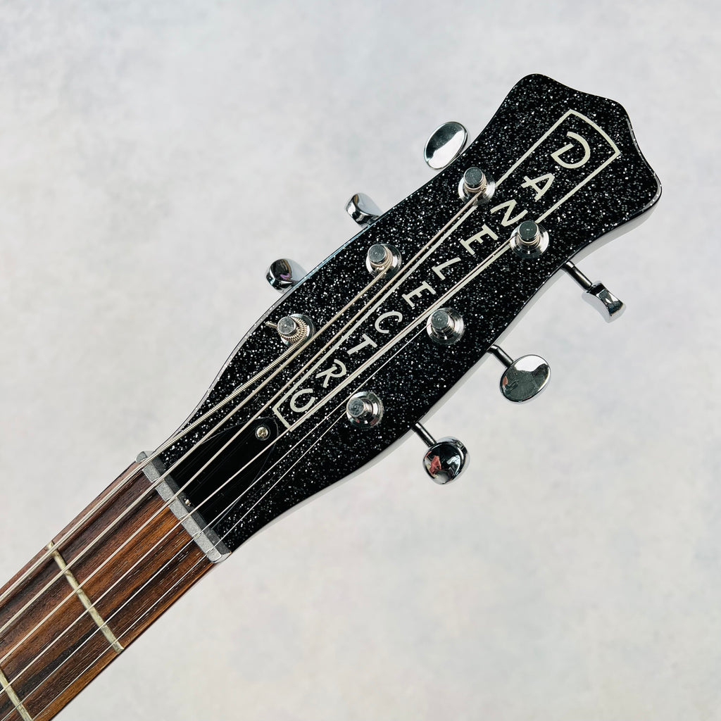 Danelectro '56 Baritone with Hardshell Case 2014 - Black Metalflake - 9