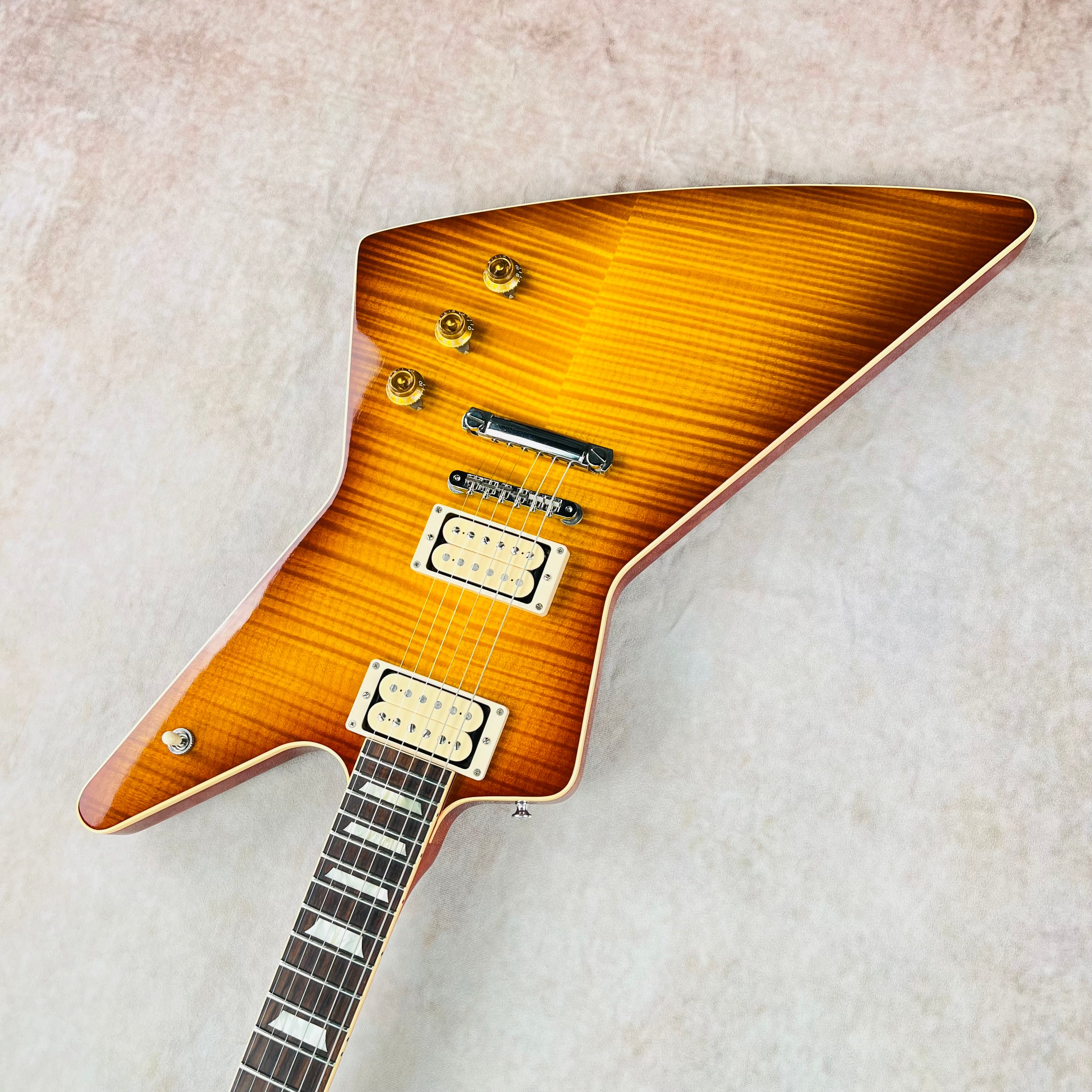Gibson Custom Shop 1958 Explorer Flame Top 2014 - Iced Tea | Tone Wolf