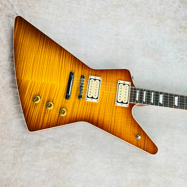 Gibson Custom Shop 1958 Explorer Flame Top 2014 - Iced Tea - 4