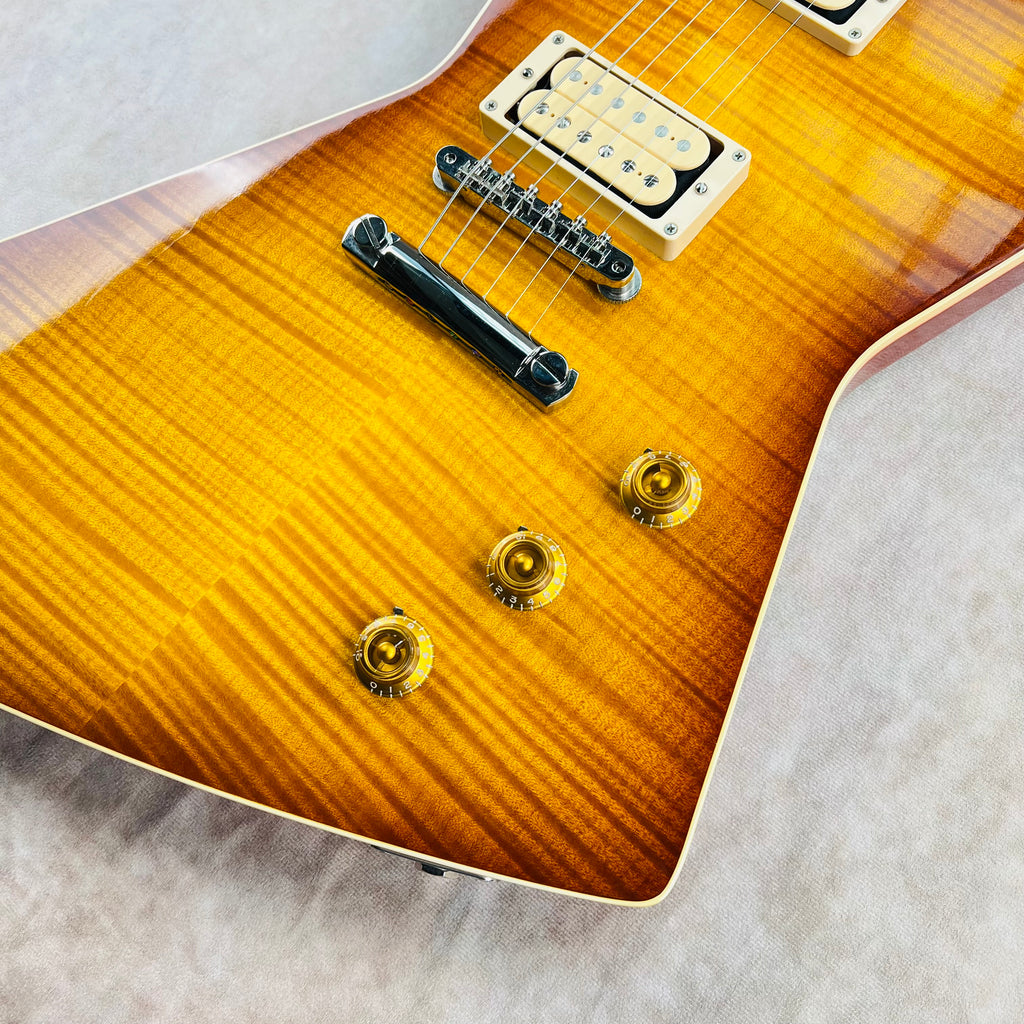 Gibson Custom Shop 1958 Explorer Flame Top 2014 - Iced Tea - 7