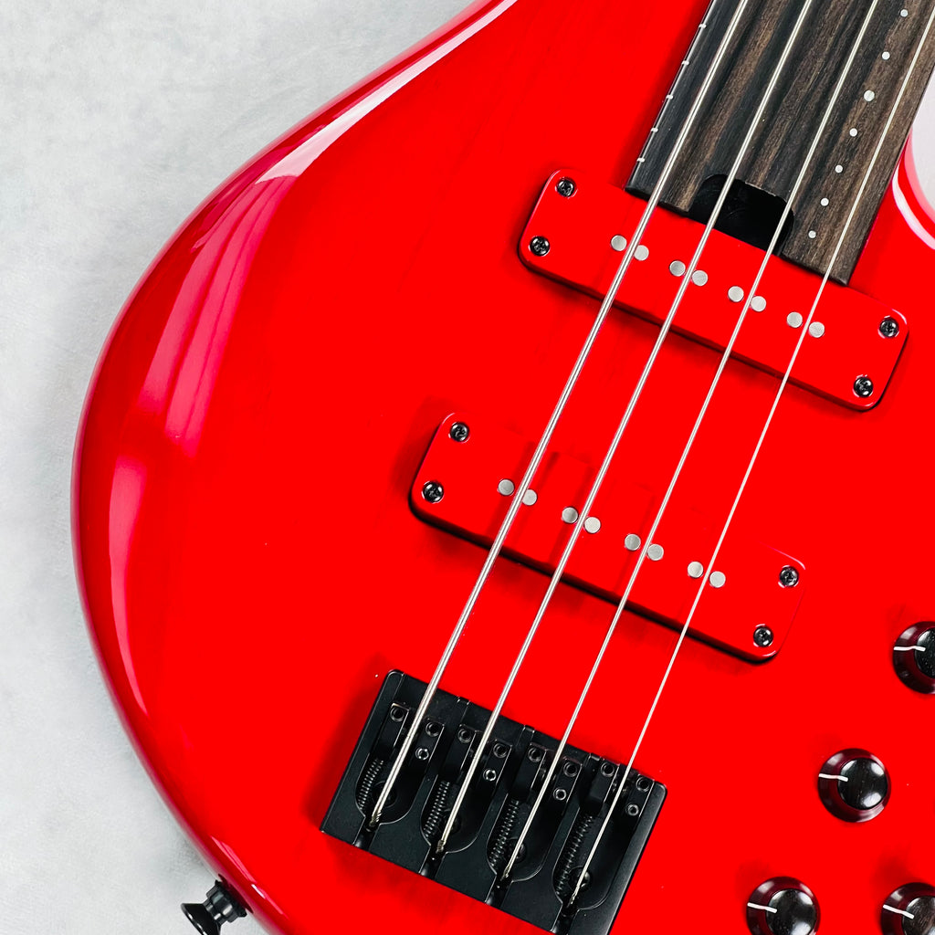 F Bass BNF Fretless 4-String Bass 2015 - Transparent Red - 4