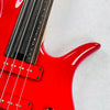 F Bass BNF Fretless 4-String Bass 2015 - Transparent Red - 6