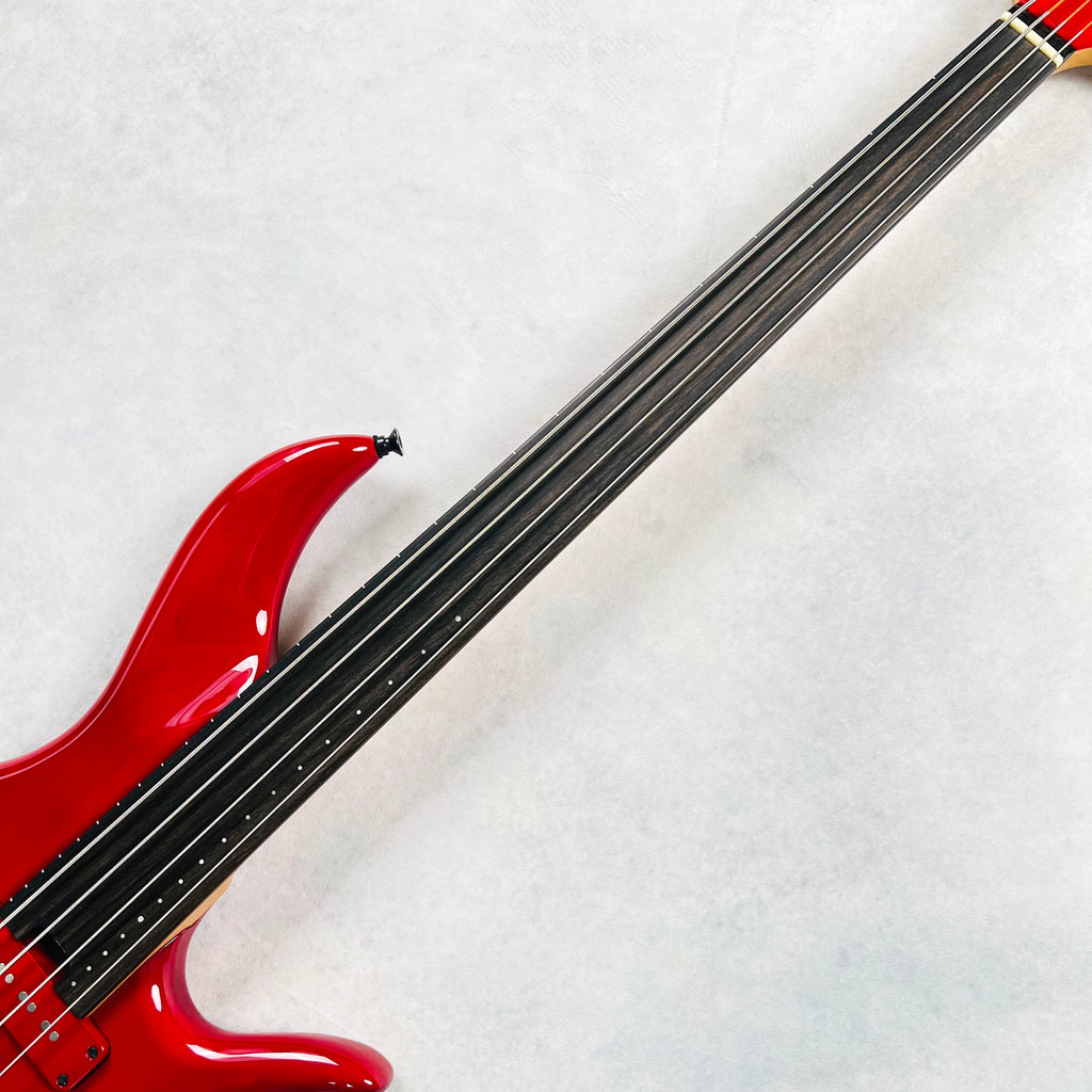 F Bass BNF Fretless 4-String Bass 2015 - Transparent Red - 8