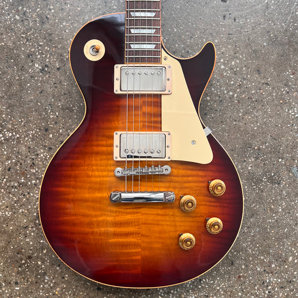 2015 Gibson Custom Shop 1959 Les Paul True Historic Reissue Electric Guitar Darkburst - 1