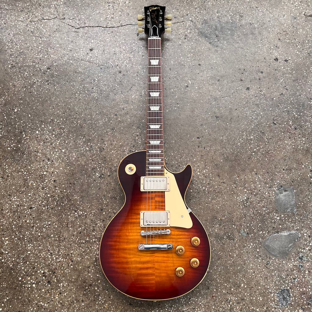 2015 Gibson Custom Shop 1959 Les Paul True Historic Reissue Electric Guitar Darkburst - 2