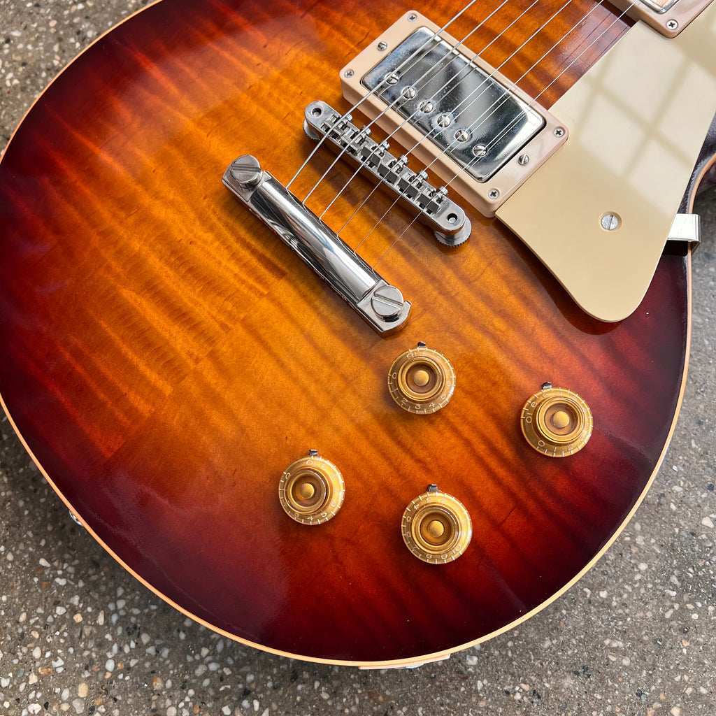 2015 Gibson Custom Shop 1959 Les Paul True Historic Reissue Electric Guitar Darkburst - 5