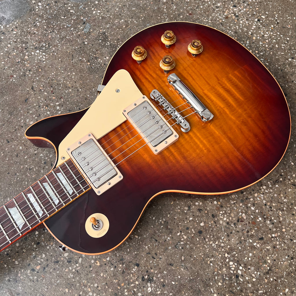 2015 Gibson Custom Shop 1959 Les Paul True Historic Reissue Electric Guitar Darkburst - 8