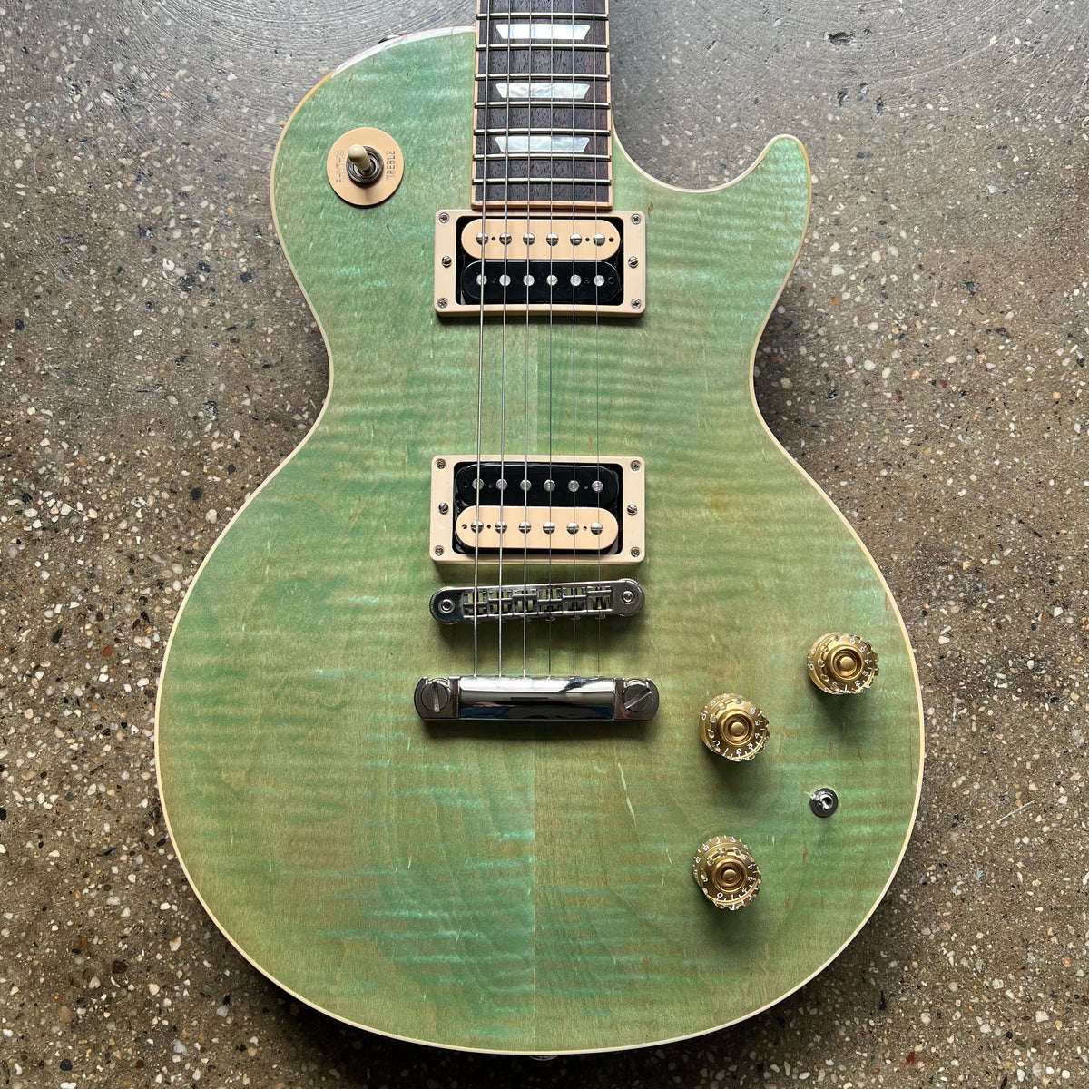 Gibson Les Paul Classic Flame Top 2015 - Seafoam Green | Tone Wolf
