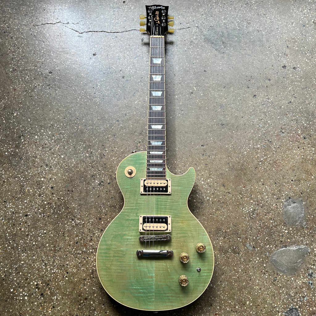 Gibson Les Paul Classic Flame Top 2015 - Seafoam Green - 2