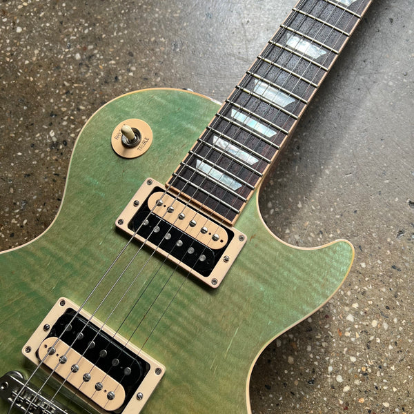 Gibson Les Paul Classic Flame Top 2015 - Seafoam Green - 3