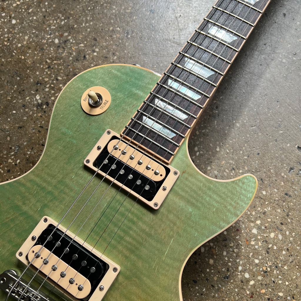 Gibson Les Paul Classic Flame Top 2015 - Seafoam Green - 3