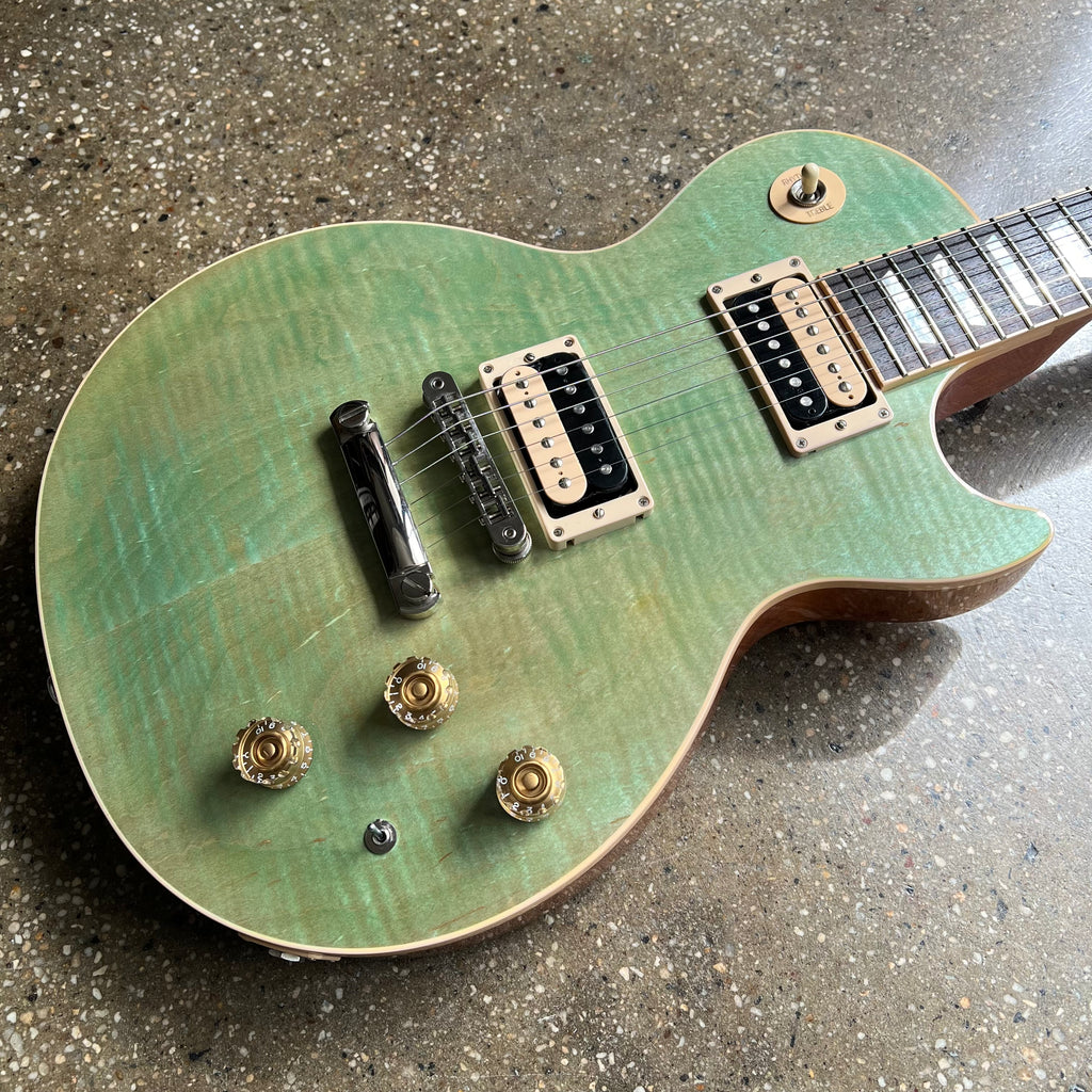 Gibson Les Paul Classic Flame Top 2015 - Seafoam Green - 6