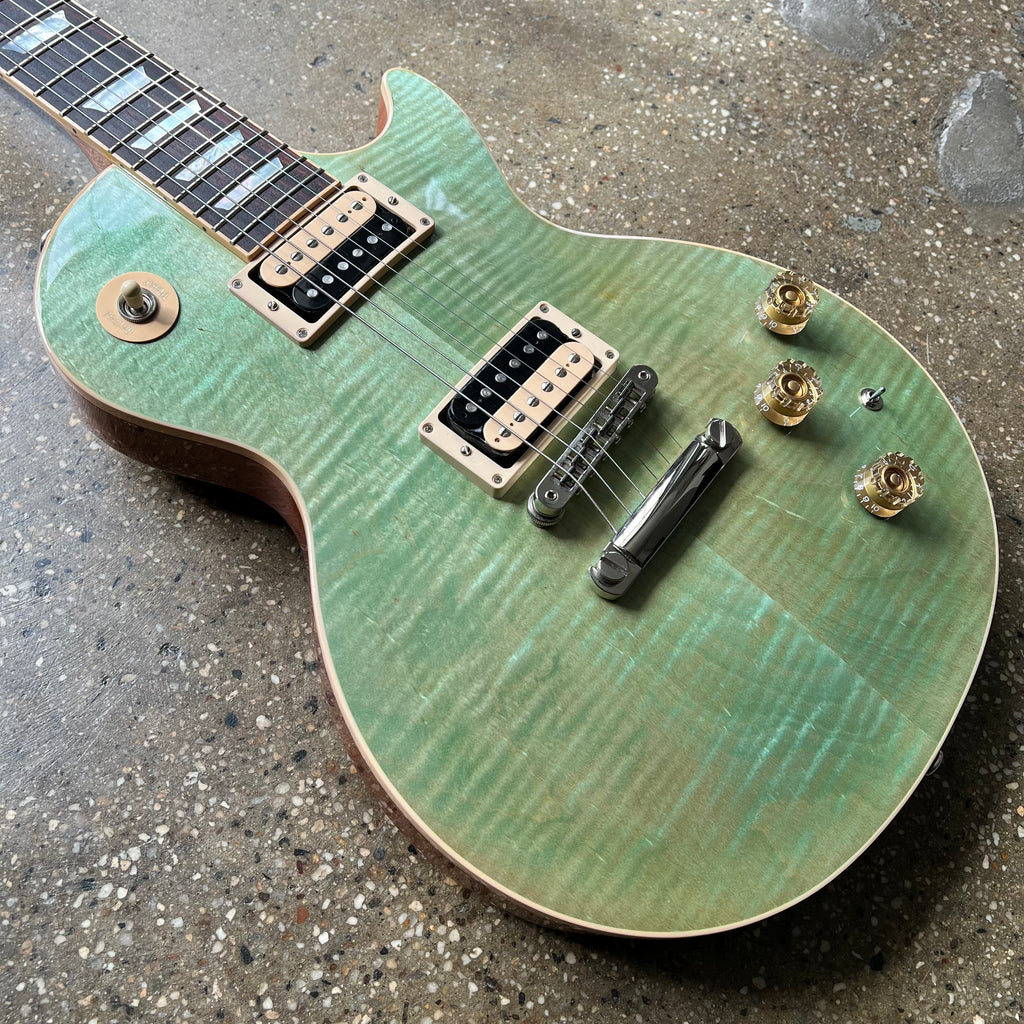 Gibson Les Paul Classic Flame Top 2015 - Seafoam Green - 8