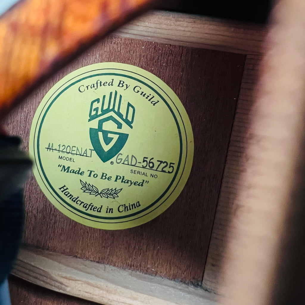Guild M-120ENAT Westerly Collection Mahogany Acoustic-Electric - Natural - 7