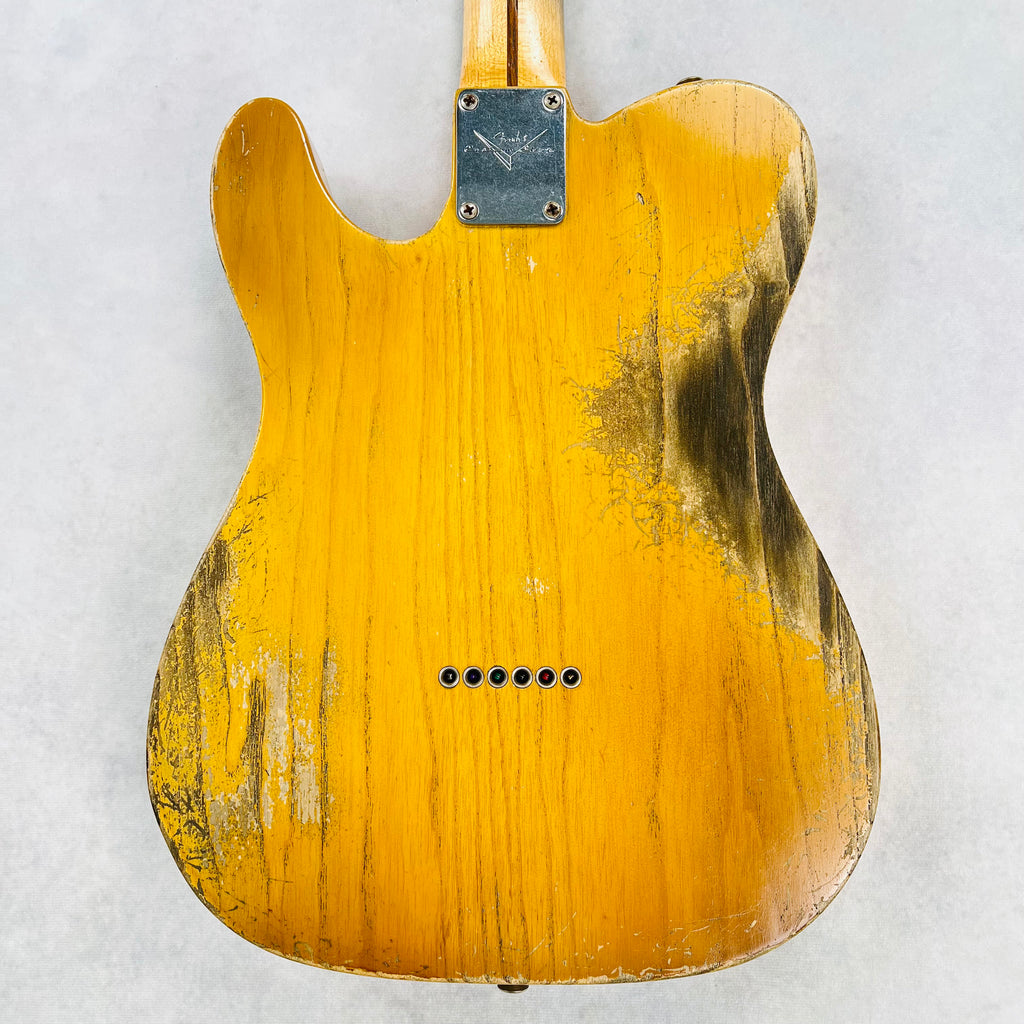 Fender Custom Shop 1950s Esquire Heavy Relic Masterbuilt By Dale Wilson 2016 - Smoked Butterscotch Blonde - 15