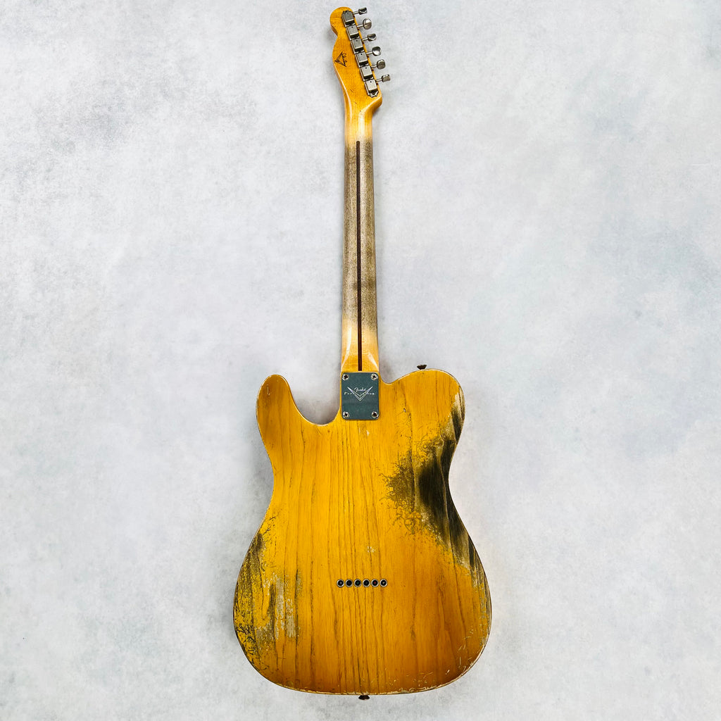 Fender Custom Shop 1950s Esquire Heavy Relic Masterbuilt By Dale Wilson 2016 - Smoked Butterscotch Blonde - 16