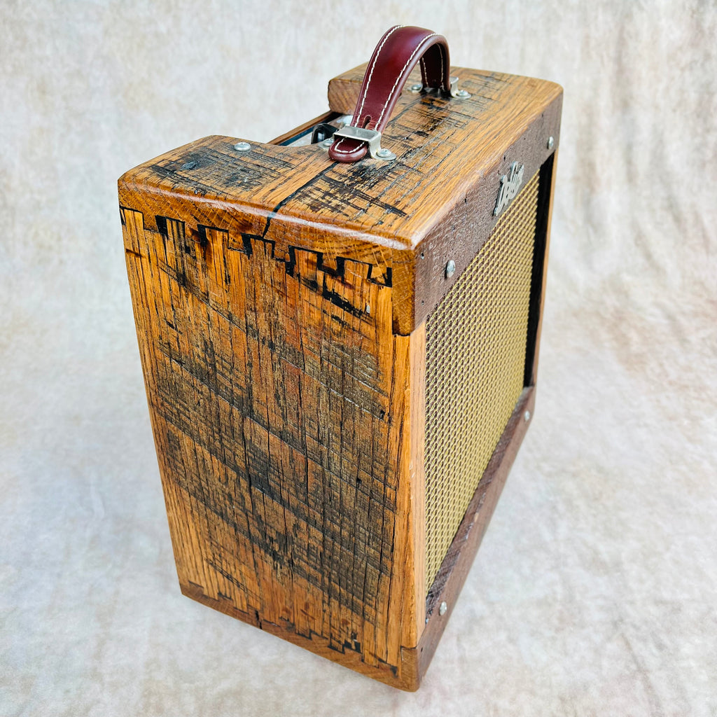 Deluxe Amplification '595F1 Barnwood 5w Champ Replica Jensen 1x6" 2017 - Brown - 4