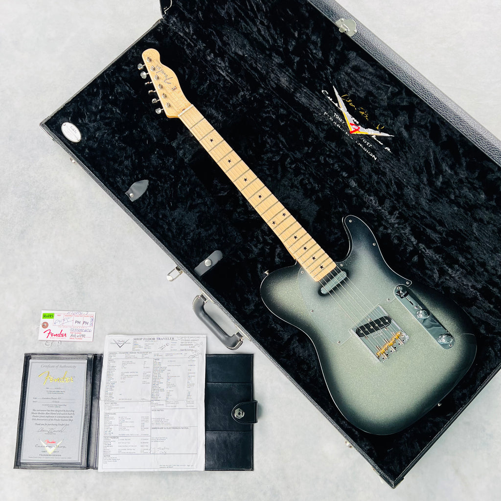 Fender Custom Shop Founders Design Alan Hamel Telecaster NOS 2017 - Black Sparkle - 21