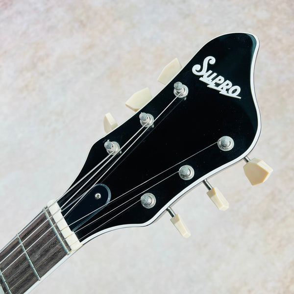 Supro Americana Series 1582VJB Coronado II Vibrato 2017 - Jet Black - 9