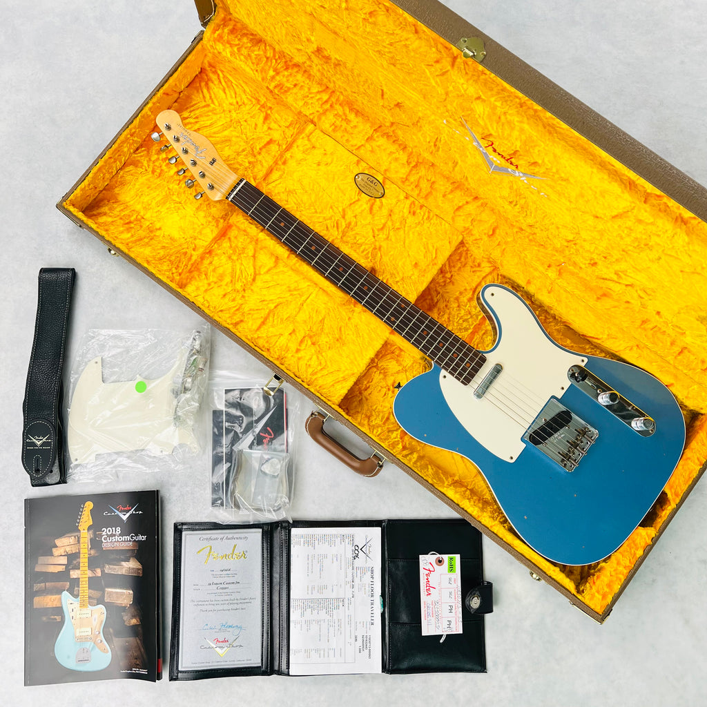 Fender Custom Shop '59 Esquire Custom Journeyman Relic 2018 - Faded Lake Placid Blue - 20
