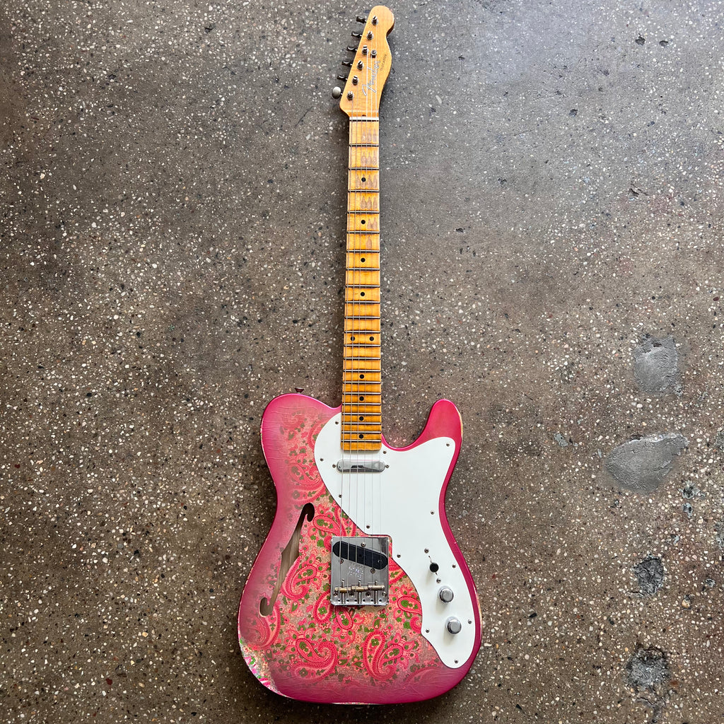 Fender Custom Shop '50s Thinline Telecaster Relic Limited Edition 2018 - Pink Paisley - 2