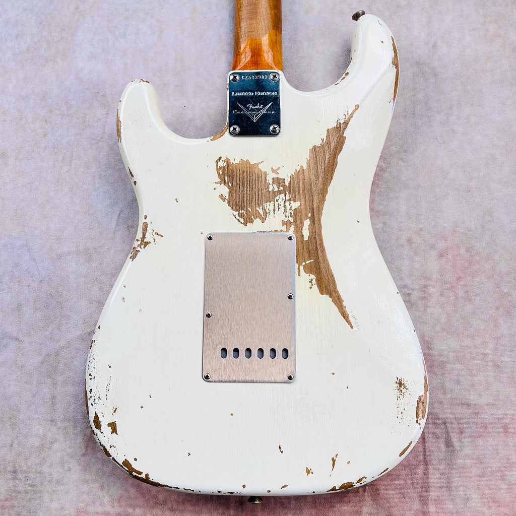 Fender Custom Shop 1959 Stratocaster Roasted Heavy Relic 2018 - Aged Olympic White - 12