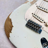 Fender Custom Shop 1959 Stratocaster Roasted Heavy Relic 2018 - Aged Olympic White - 4