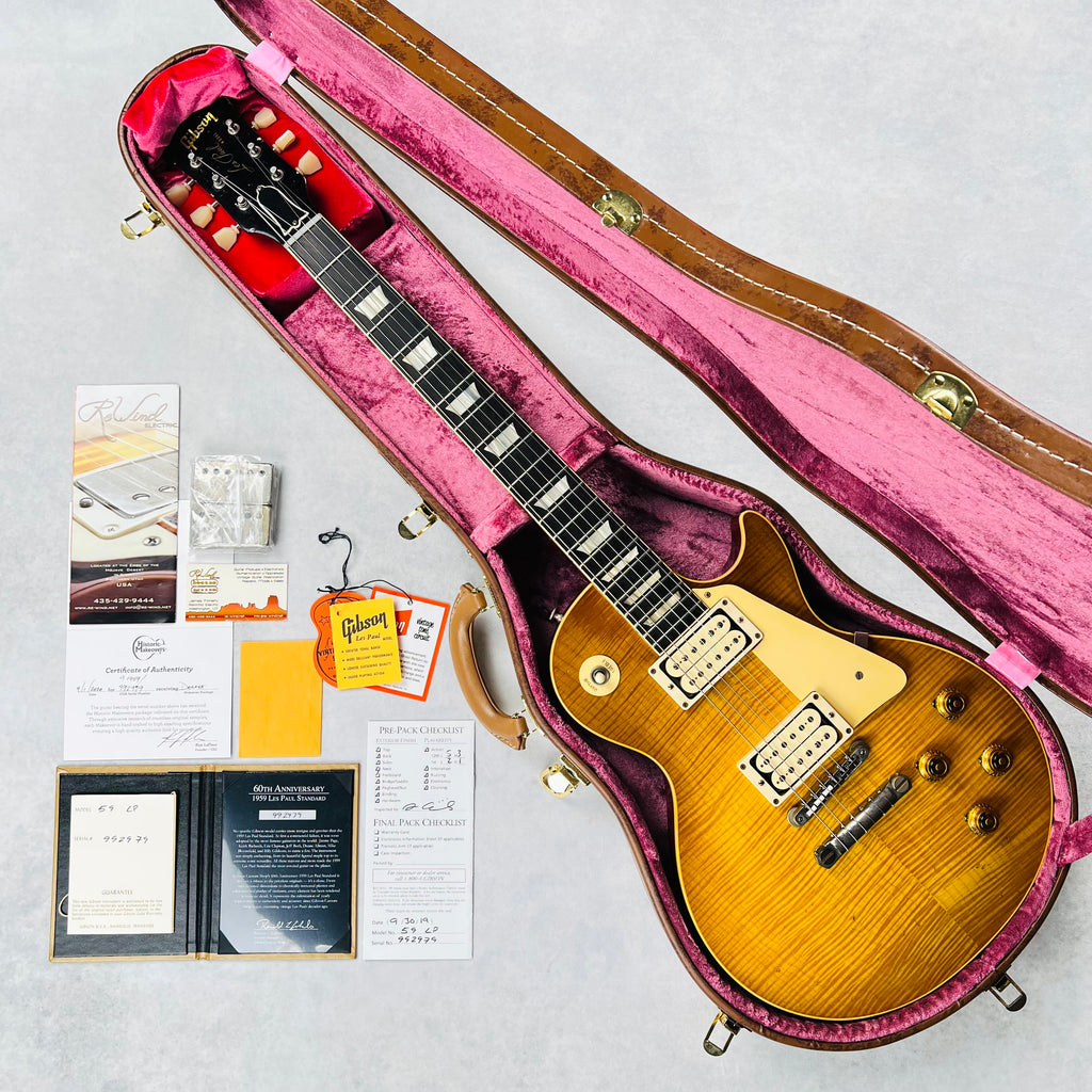 Gibson Custom Shop 1959 Les Paul 2020 Historic Makeovers Deluxe Package 2019 - Lemonburst - 23