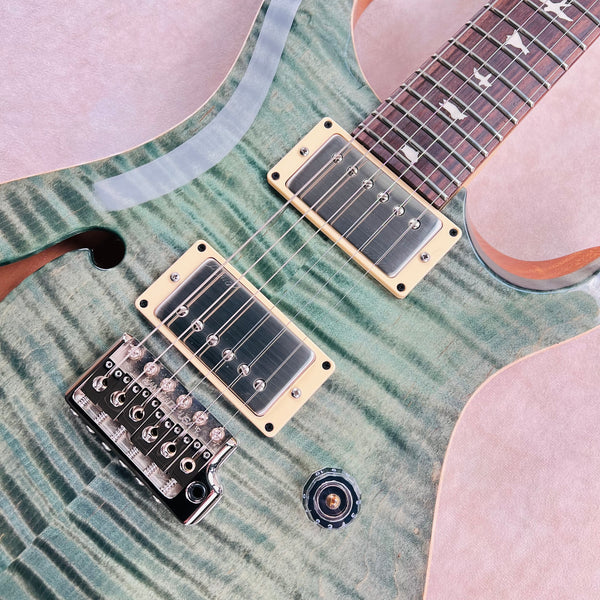 PRS CE 24 Semi-Hollow MannMade Bridge 2019 - Trampas Green - 7