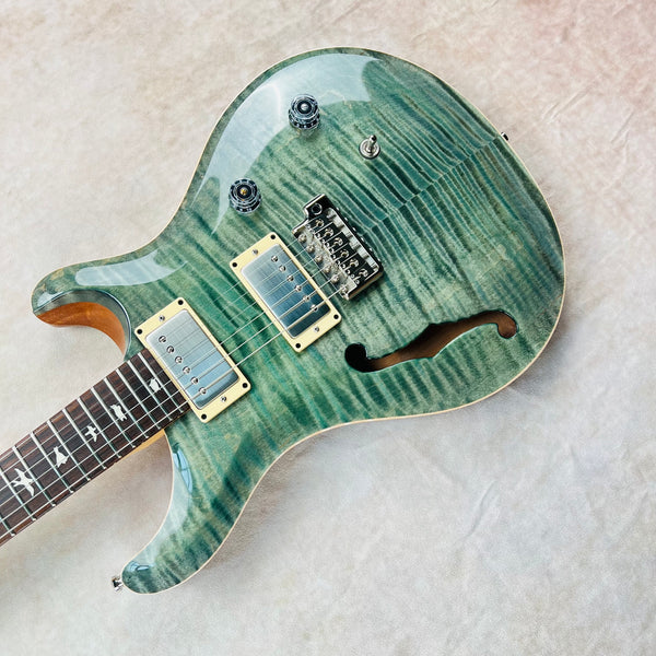 PRS CE 24 Semi-Hollow MannMade Bridge 2019 - Trampas Green - 9