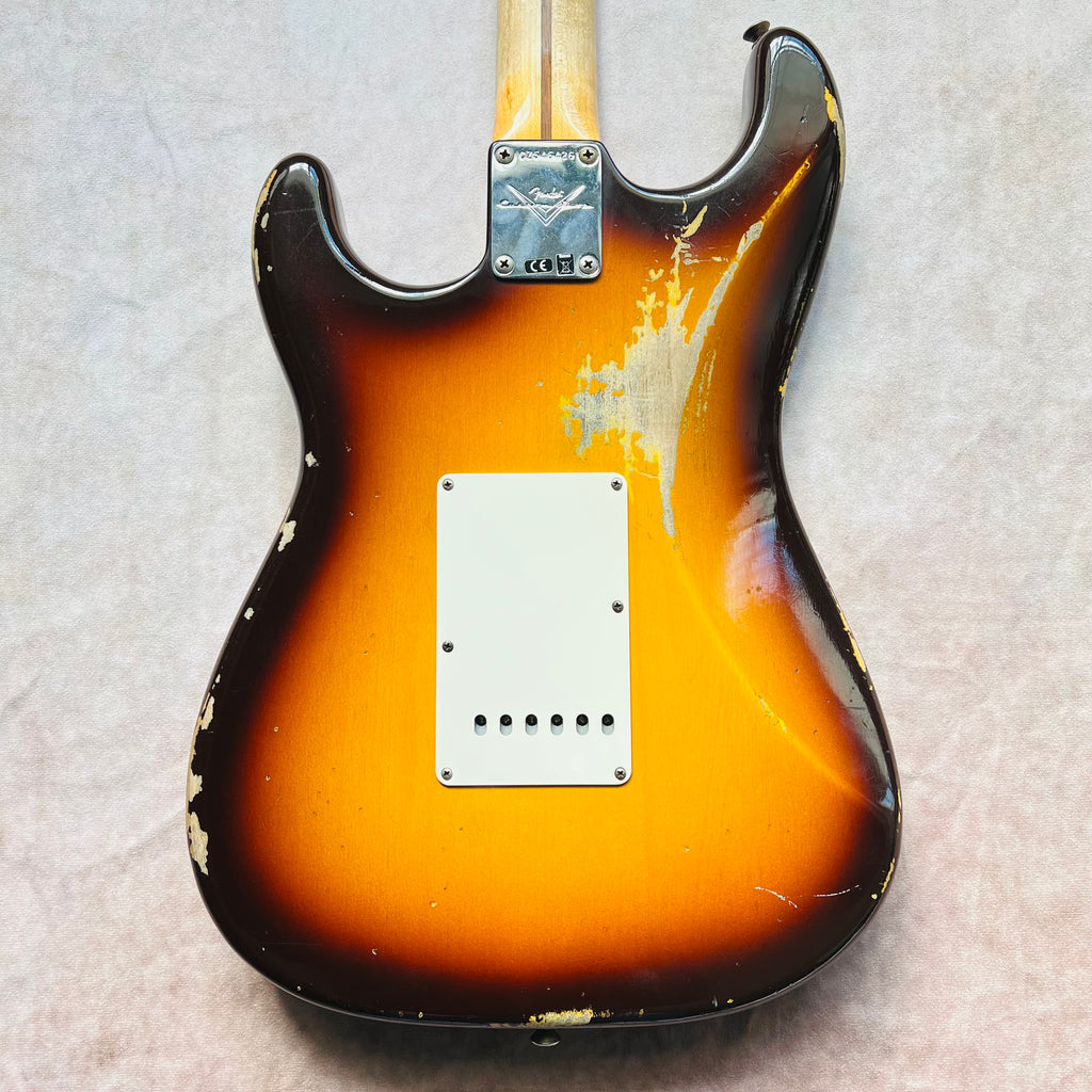 Fender Custom Shop '59 Stratocaster Heavy Relic Ron Ellis Pickups 2020 - Faded Chocolate 3-Tone Sunburst - 10