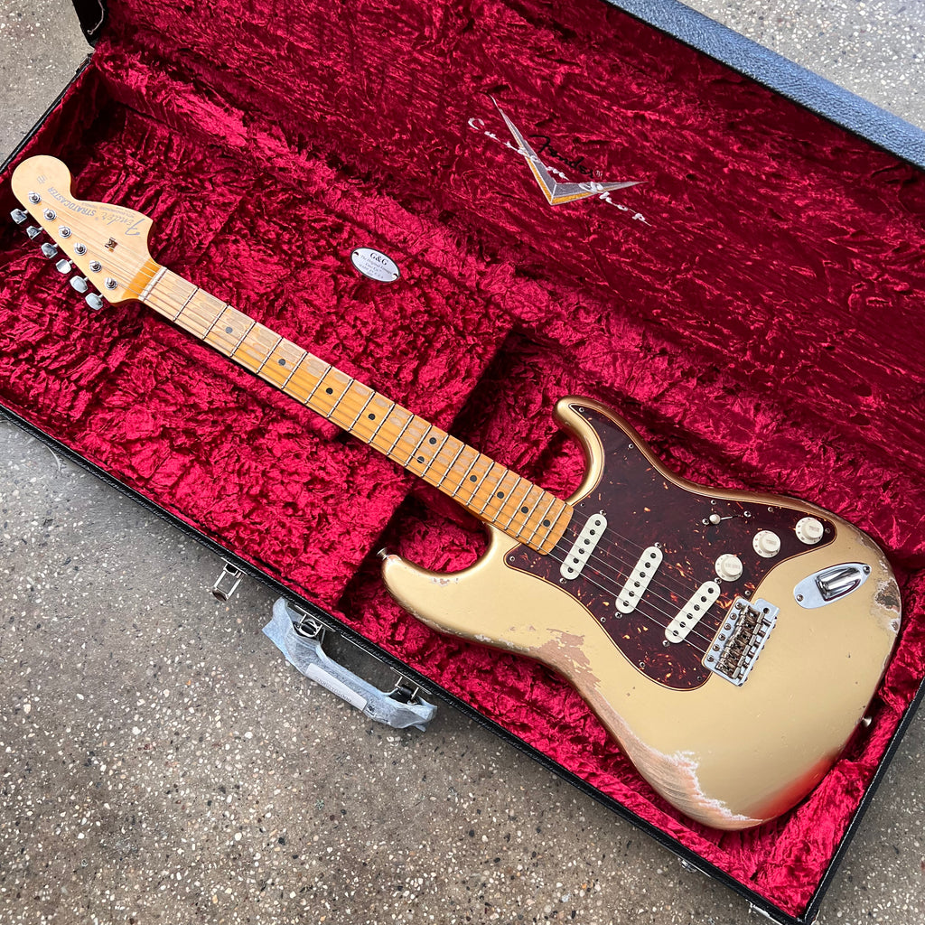 Fender Custom Shop 1969 Stratocaster Heavy Relic 2020 - Aztec Gold - 23