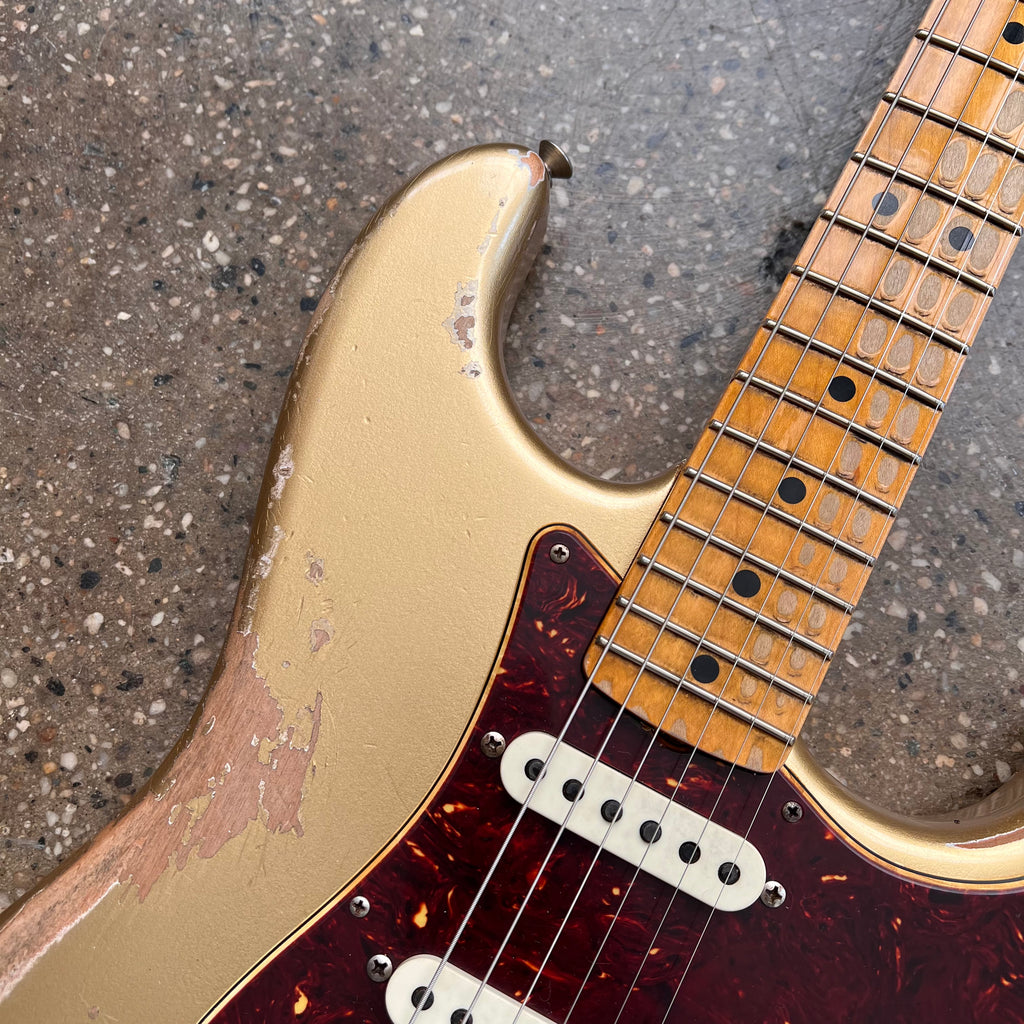 Fender Custom Shop 1969 Stratocaster Heavy Relic 2020 - Aztec Gold - 3