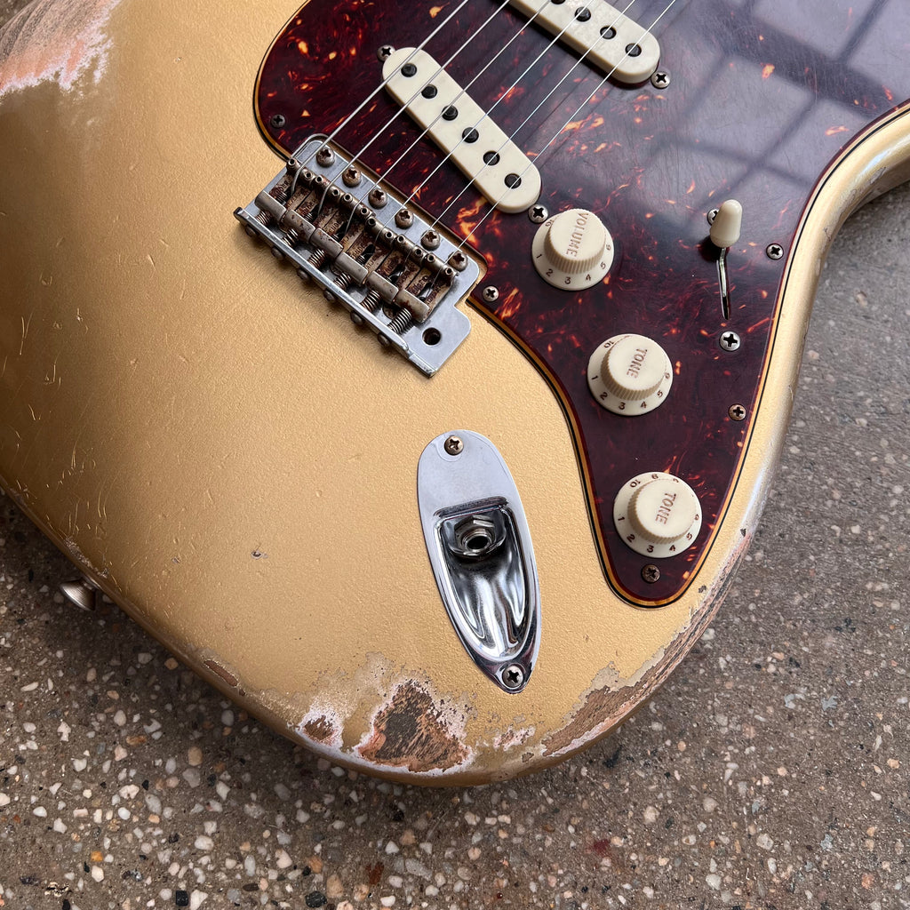 Fender Custom Shop 1969 Stratocaster Heavy Relic 2020 - Aztec Gold - 5