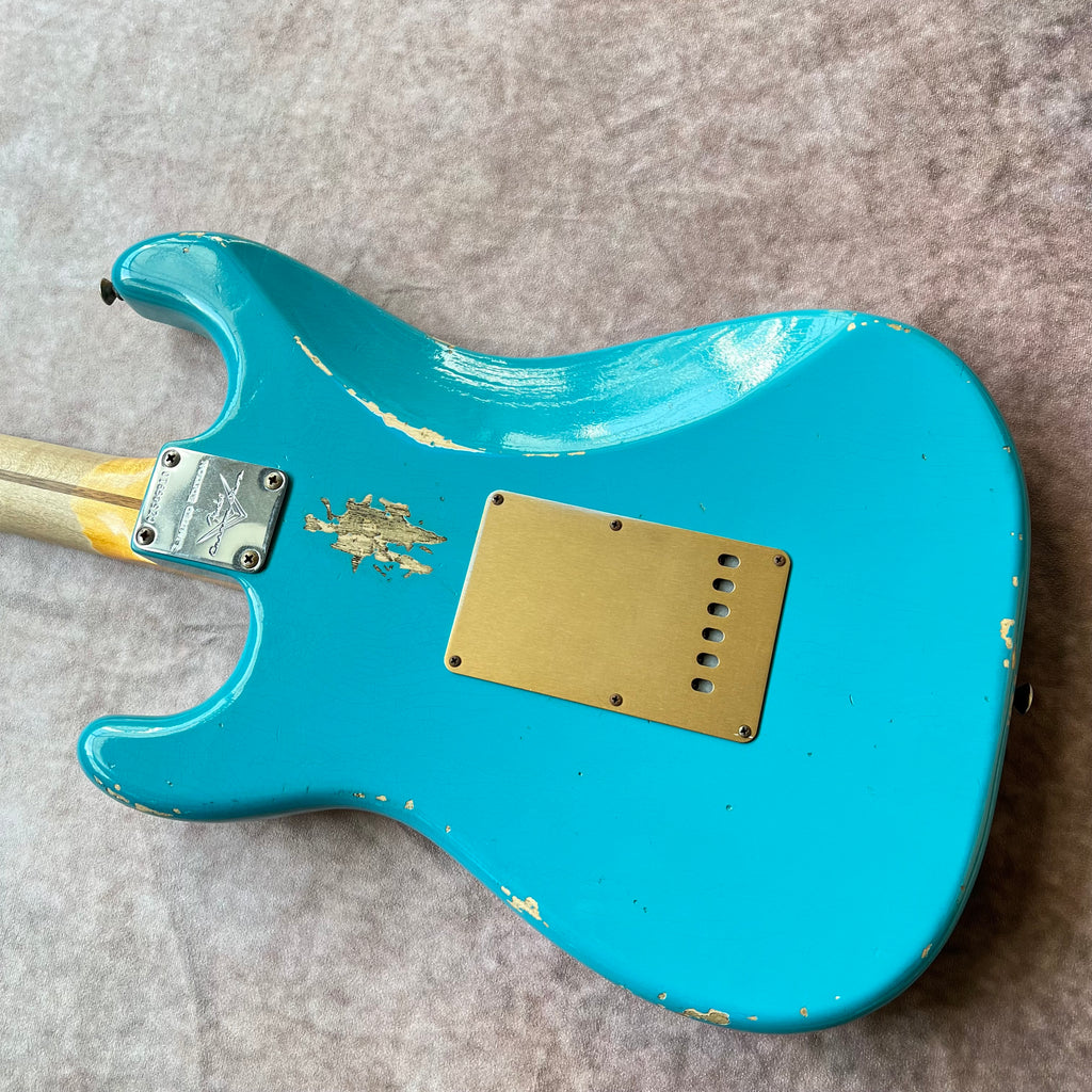 Fender Custom Shop Ltd '55 Dual-Mag Stratocaster Relic 2020 - Aged Taos Turquoise - 14