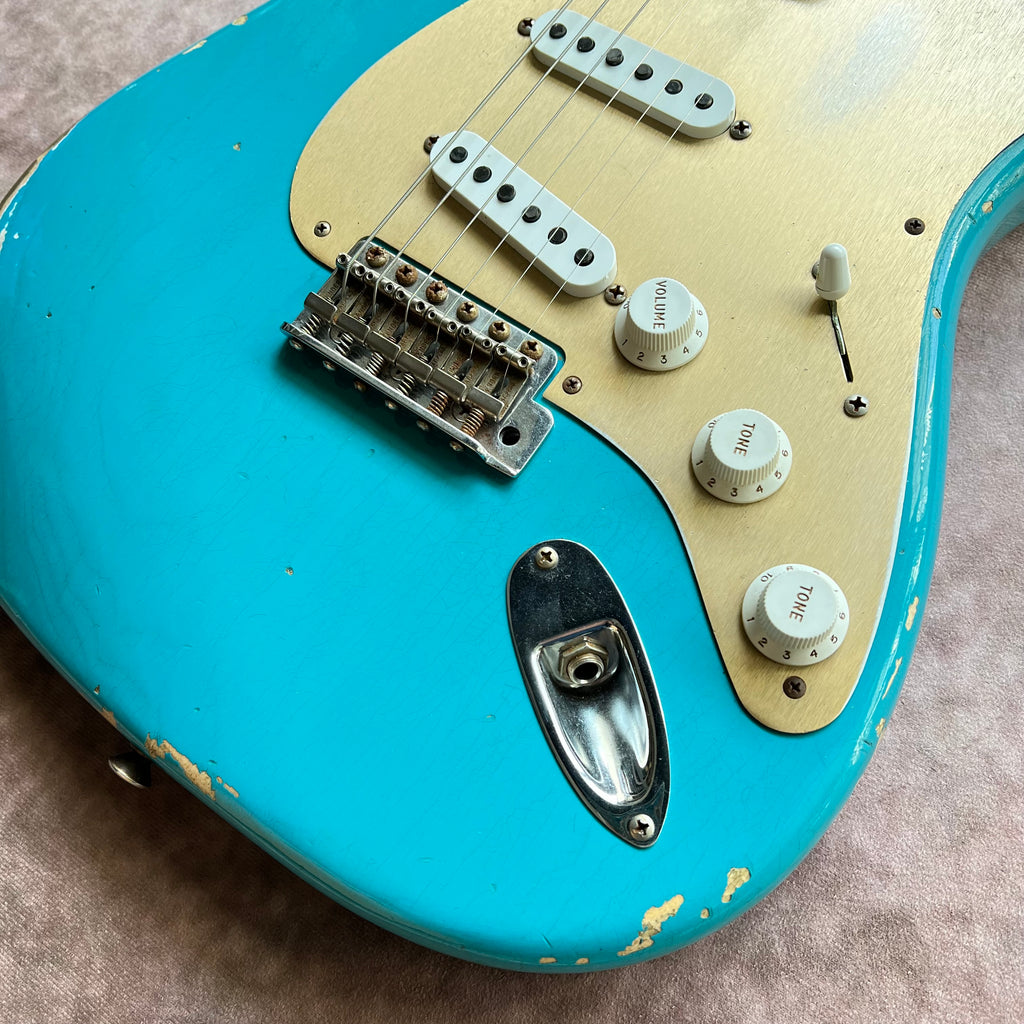 Fender Custom Shop Ltd '55 Dual-Mag Stratocaster Relic 2020 - Aged Taos Turquoise - 5