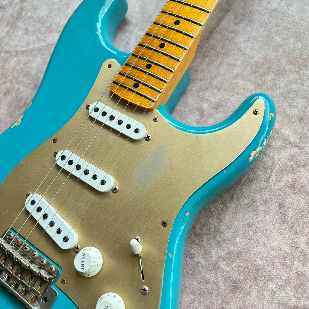 Fender Custom Shop Ltd '55 Dual-Mag Stratocaster Relic 2020 - Aged Taos Turquoise - 6