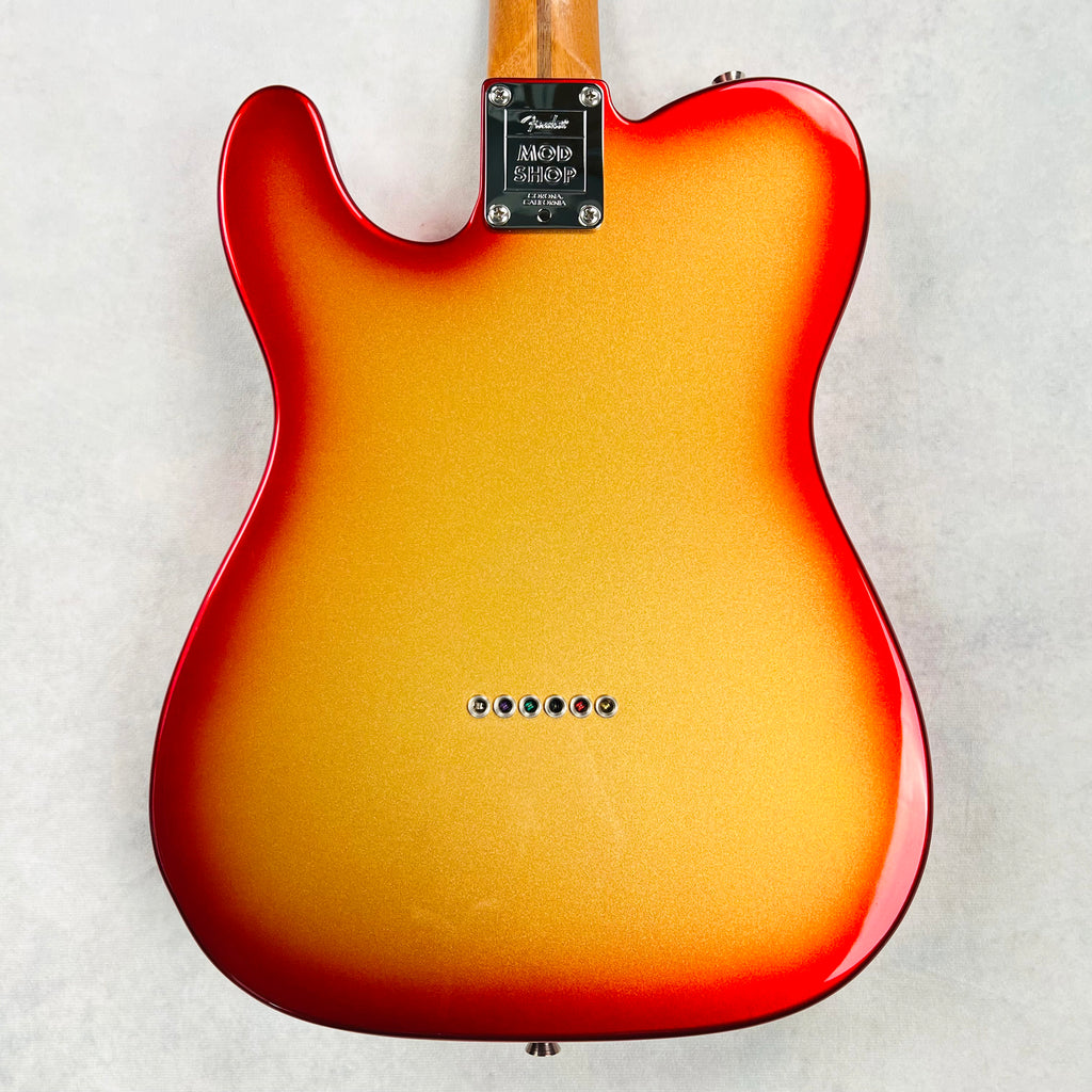 Fender Mod Shop Telecaster Rosewood Fingerboard Aged 2020 - Sunset Metallic - 10