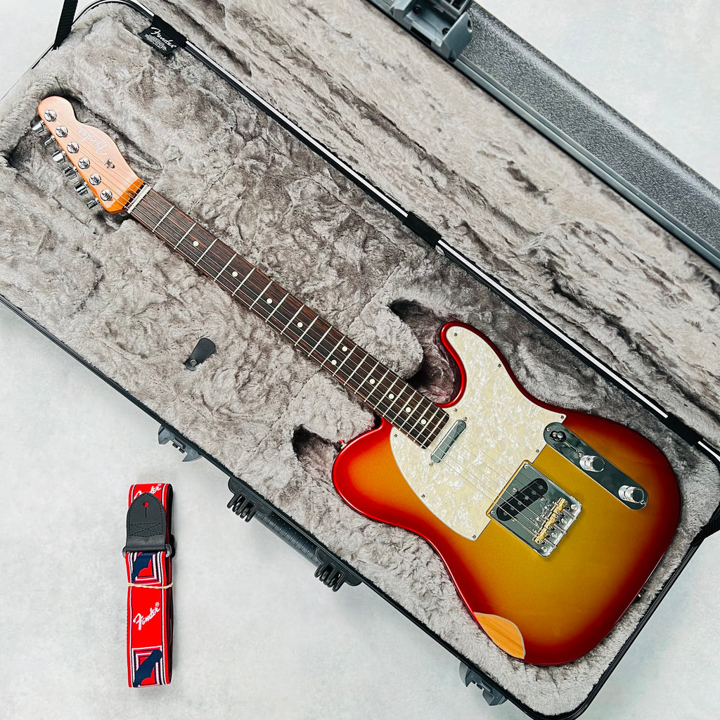 Fender Mod Shop Telecaster Rosewood Fingerboard Aged 2020 - Sunset Metallic - 17