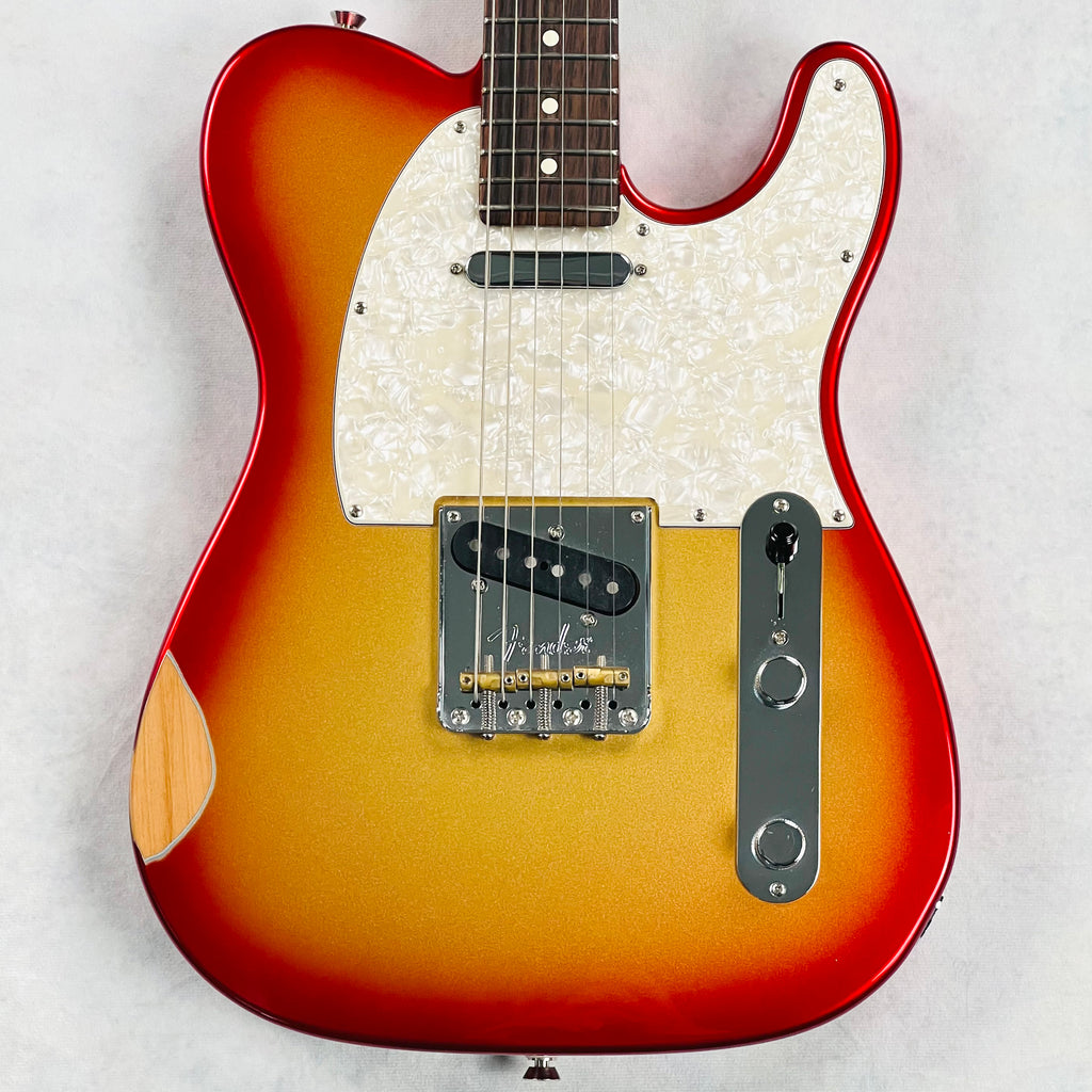 Fender Mod Shop Telecaster Rosewood Fingerboard Aged 2020 - Sunset Metallic - 1