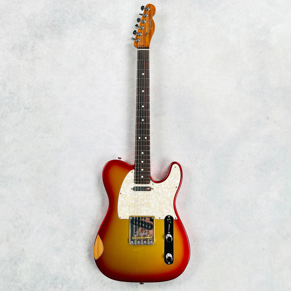 Fender Mod Shop Telecaster Rosewood Fingerboard Aged 2020 - Sunset Metallic - 2
