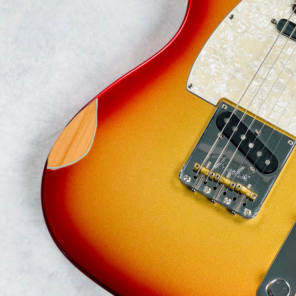 Fender Mod Shop Telecaster Rosewood Fingerboard Aged 2020 - Sunset Metallic - 4