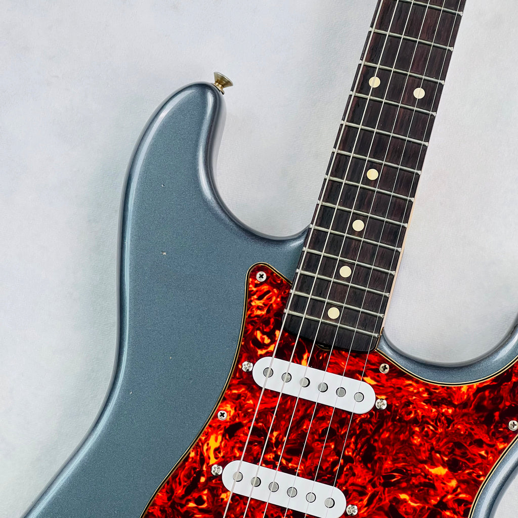 Fender Custom Shop 1960s Stratocaster Partscaster Relic 2020s - Charcoal Frost Metallic - 3