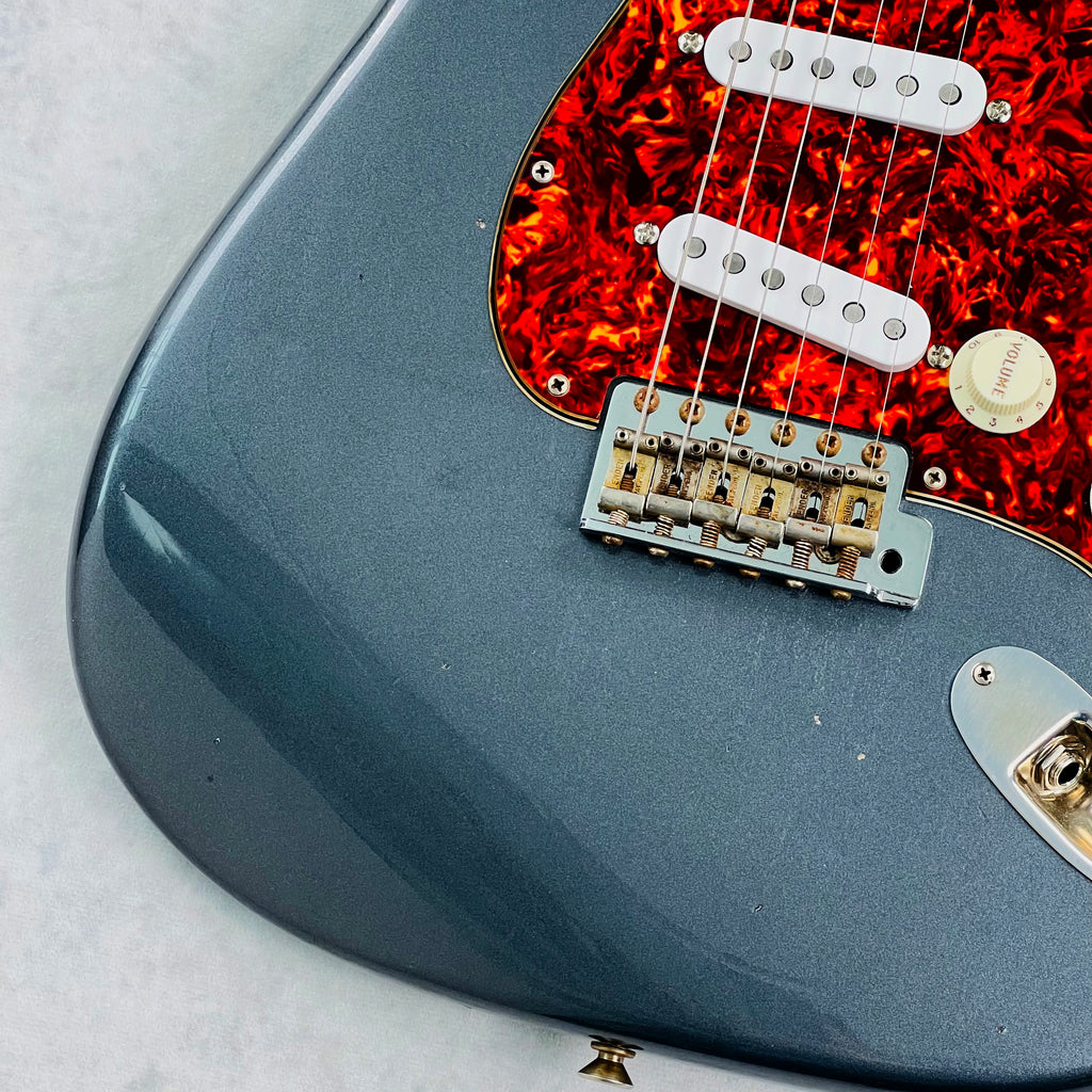 Fender Custom Shop 1960s Stratocaster Partscaster Relic 2020s - Charcoal Frost Metallic - 4