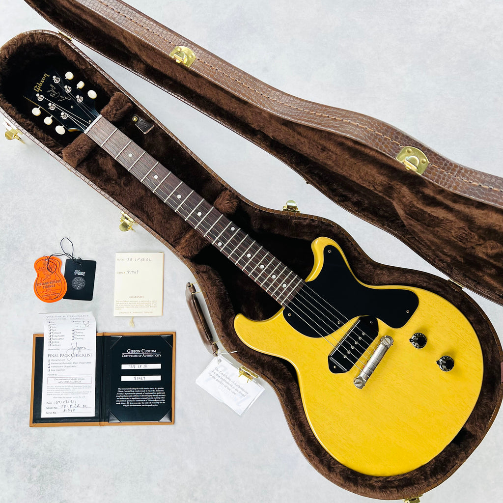 Gibson Custom Shop 1958 Les Paul Junior Double Cutaway VOS 2021 - TV Yellow - 19