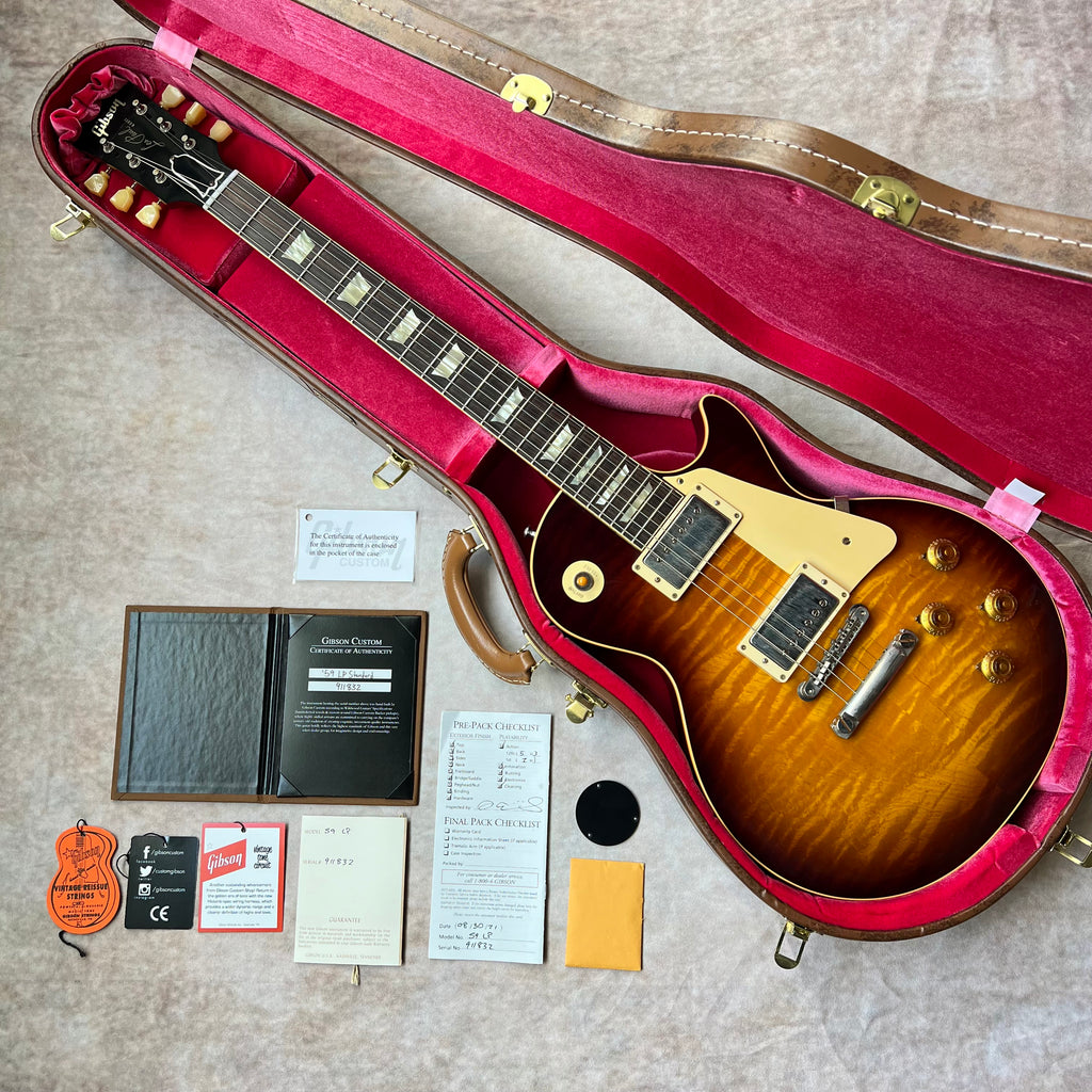 Gibson Custom Shop 1959 Les Paul Reissue VOS Wildwood Spec 2021 - Kindred Burst - 25