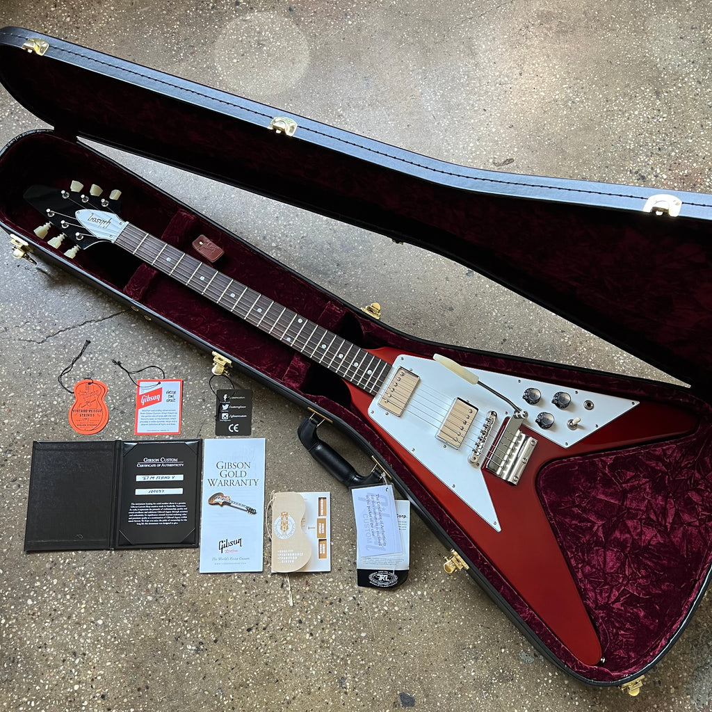 Gibson Custom Shop 1967 Flying V w/ Vibrola 2021 - Sparkling Burgundy - 20