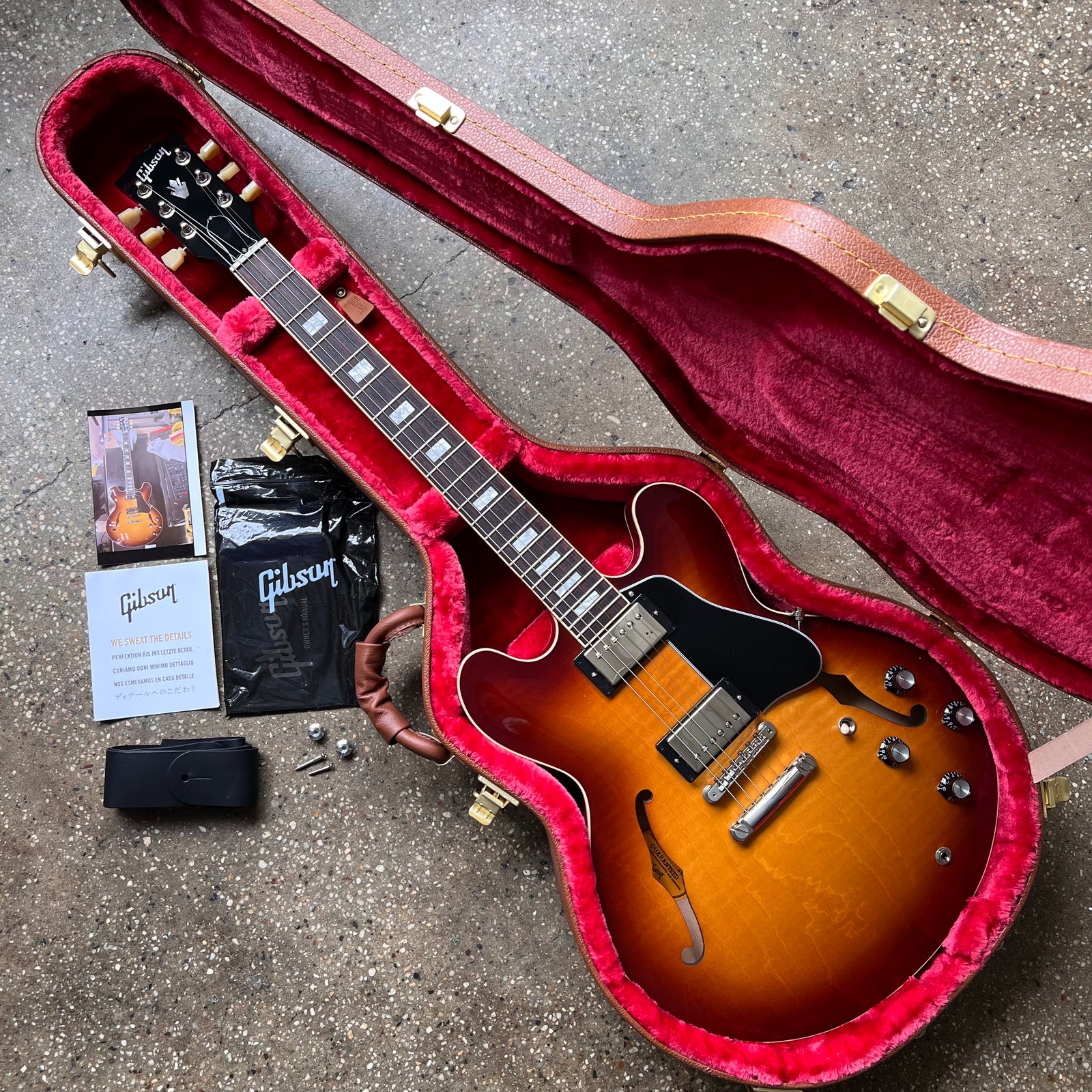 2021 Gibson ES-335 Figured Specs - Iced Tea | Tone Wolf 2021 Gibson ES-335 Figured Specs - Iced Tea | Tone Wolf