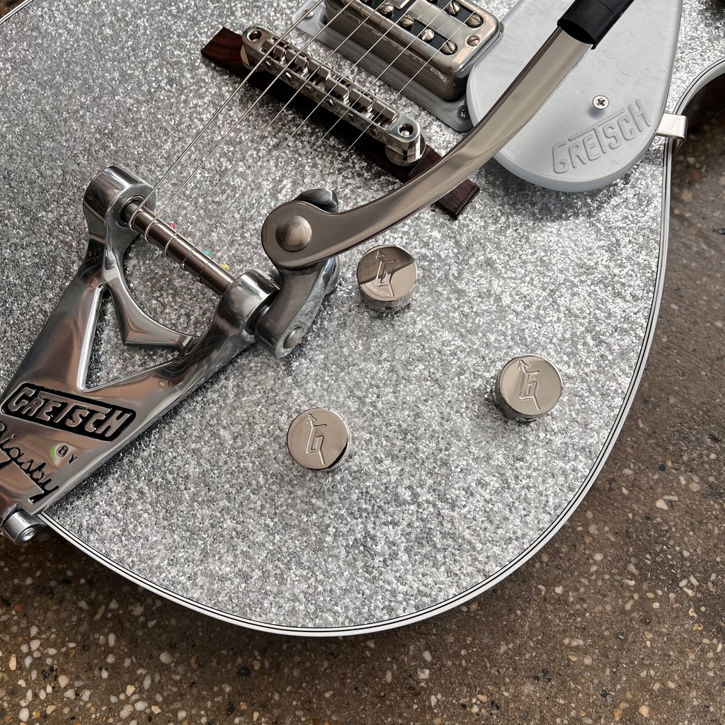 Gretsch G6129T-89 Vintage Select '89 Sparkle Jet with Bigsby 2021 - Silver Sparkle - 5